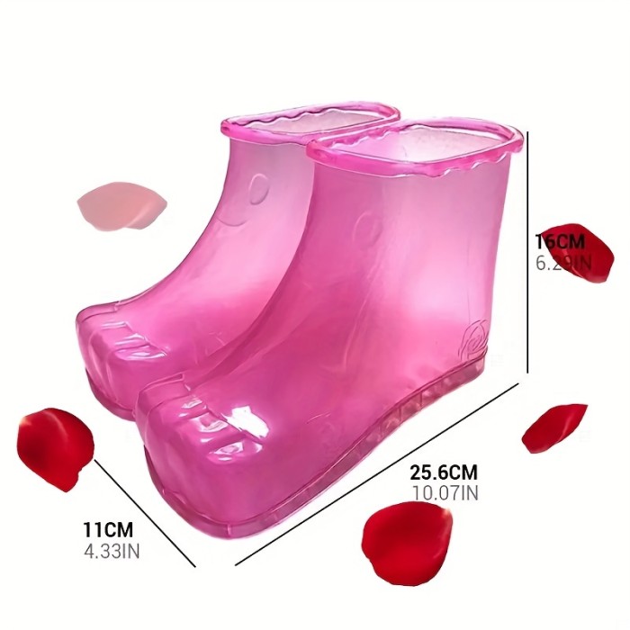 Movable Foot Soak Tub For Pedicure And Thermal Massage - Contains Bath Powder