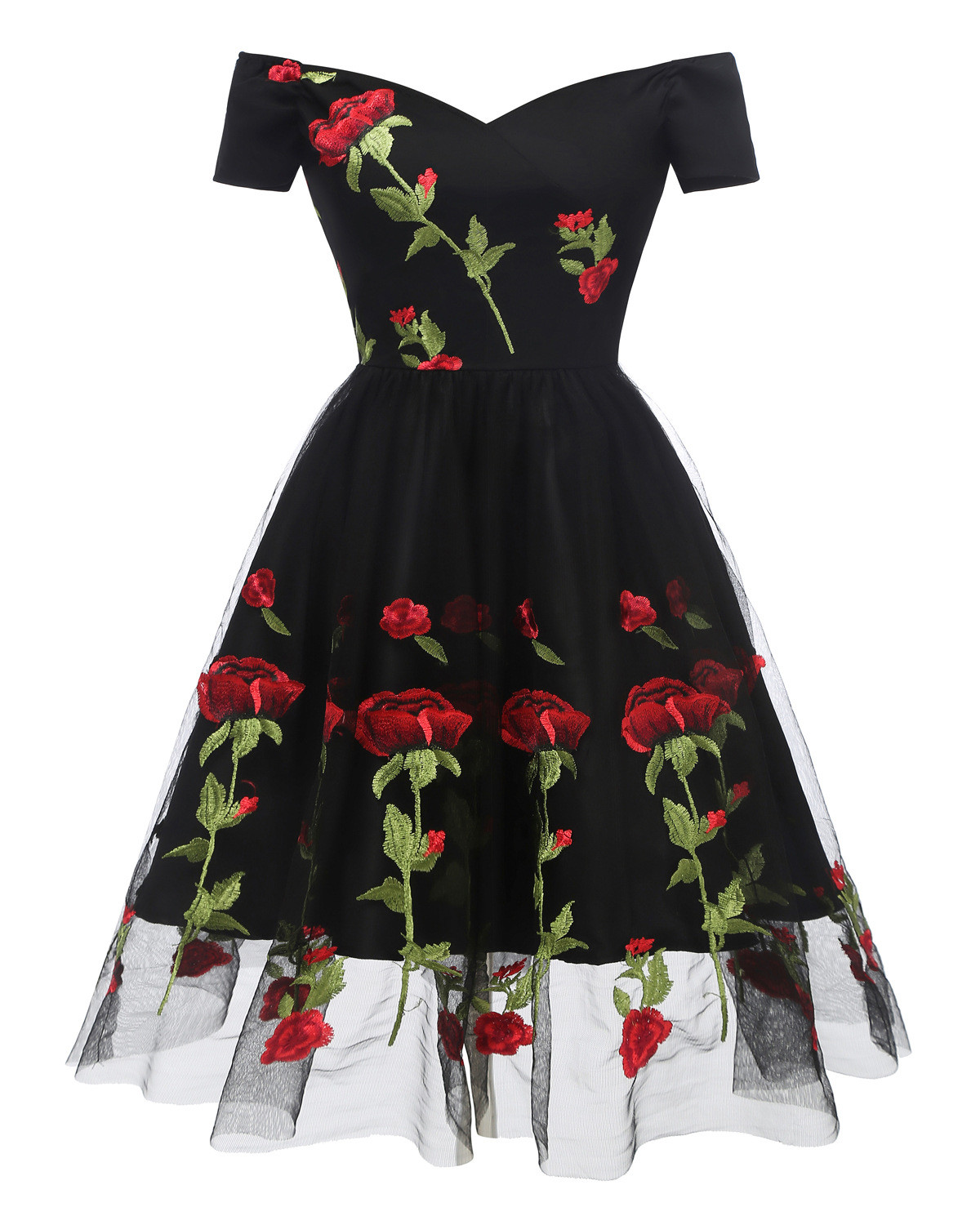 Vintage Rose Floral Rose Dress main image 0