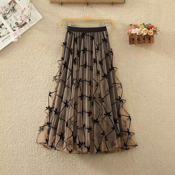 Women's Fashion Harajuku High Waist Tulle Art Retro Skirt