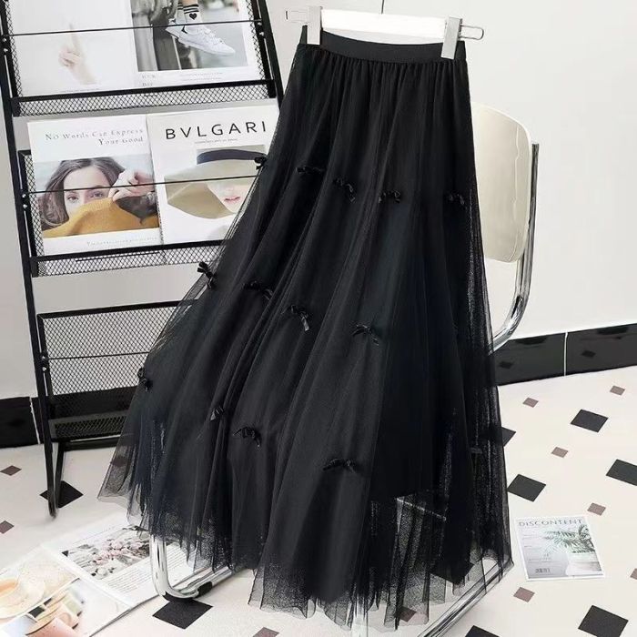 Women's Fashion Harajuku High Waist Tulle Art Retro Skirt