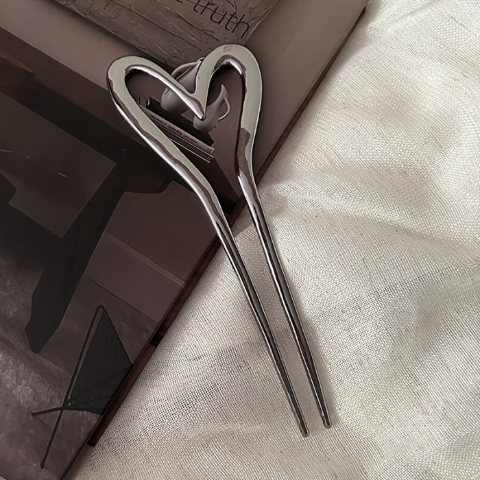 Heart Hair Pin U-shaped Hairpin Simple Vintage Hairpin Hair Styling Tool Hair Accessories For Women
