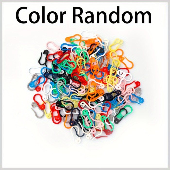 50pcs Colorful Plastic Safety Pin, Clothing Tag Small Pin Buckle, Marker Colorful Gourd Shaped Plastic Pin