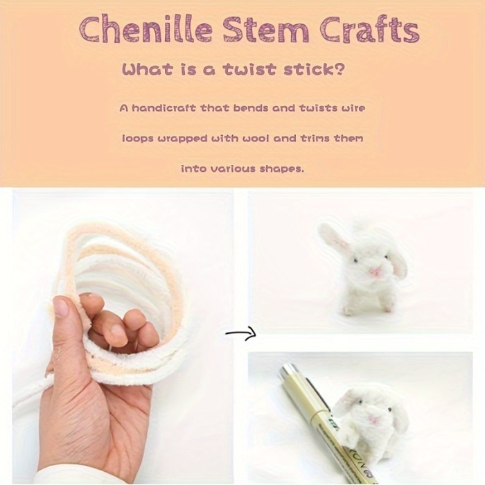 100pcs Macaron Color Twist Sticks In Random Colors DIY Accessories Creative Hand Tools, Craft Supplies Decoration DIY