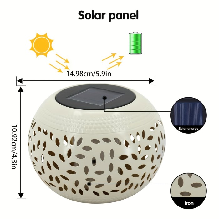 1pc Solar Table Lights Outdoor Waterproof, Dancing Flickering Flame Lamp