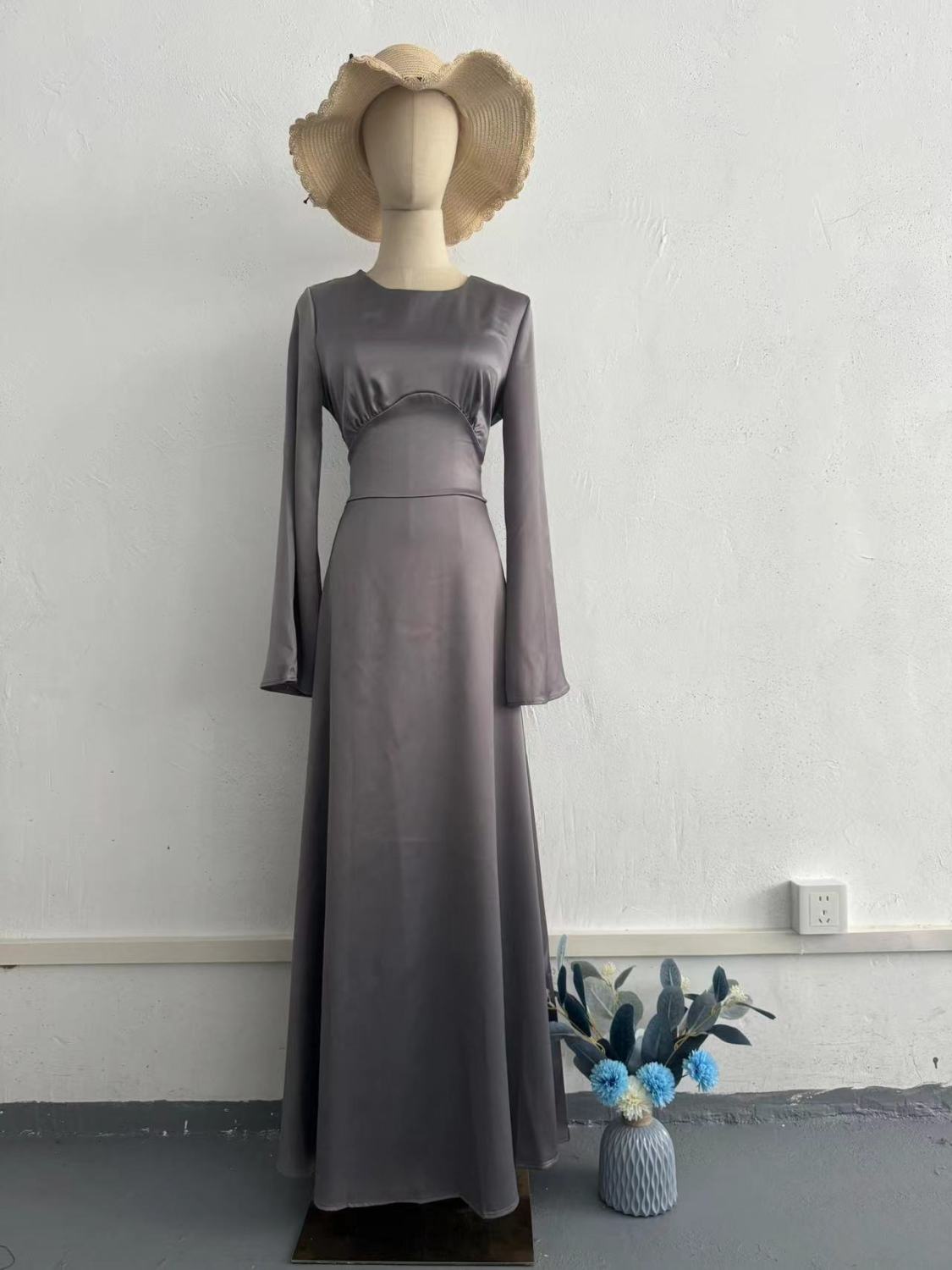 Patchwork Backless Lace-up Party Evening Maxi Dress