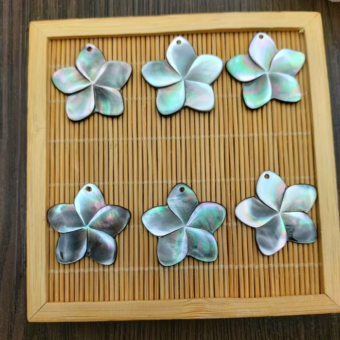 4pcs Natural Carved Mother Of Pearls Charms DIY Beads Shell Pendants For Jewelry Making Mop Shell Pearls Pendant Jewelry Findings
