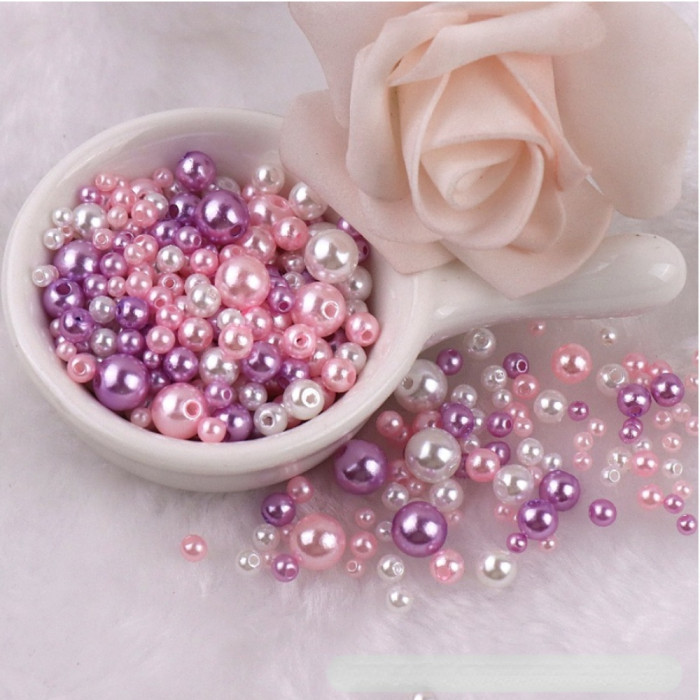 150pcs of Colorful Acrylic Pearls - Perfect for DIY Jewelry Making Crafts! Christmas, Thanksgiving, New Year's gifts