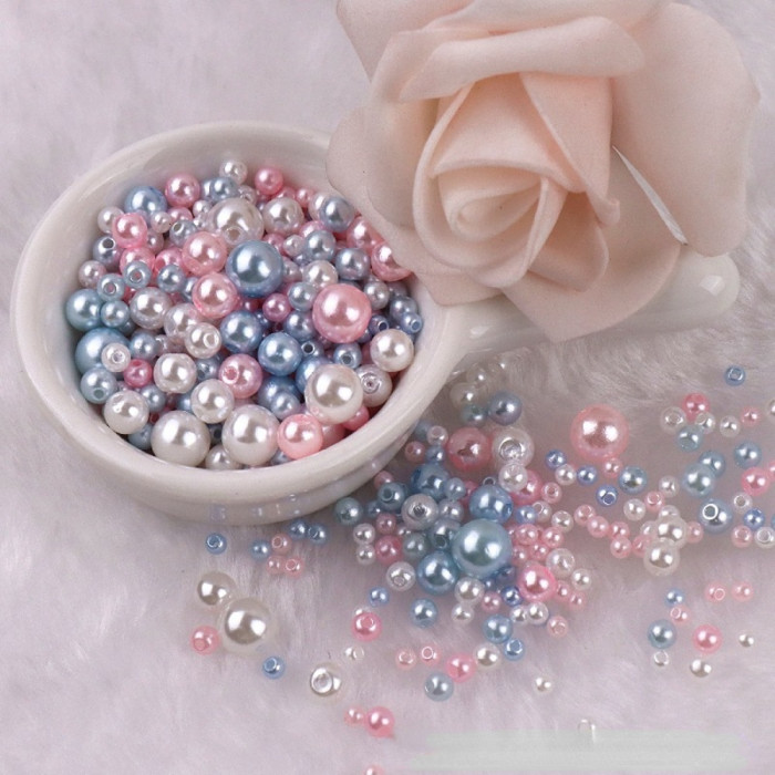150pcs of Colorful Acrylic Pearls - Perfect for DIY Jewelry Making Crafts! Christmas, Thanksgiving, New Year's gifts