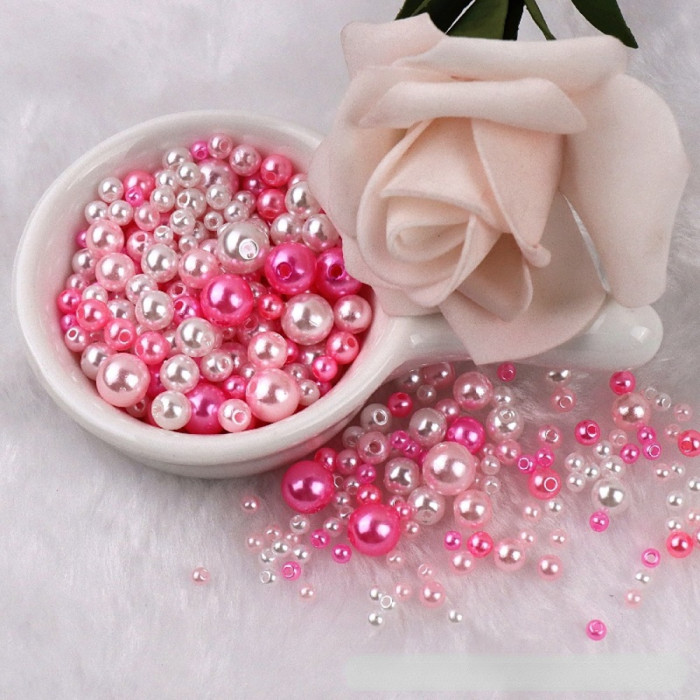 150pcs of Colorful Acrylic Pearls - Perfect for DIY Jewelry Making Crafts! Christmas, Thanksgiving, New Year's gifts
