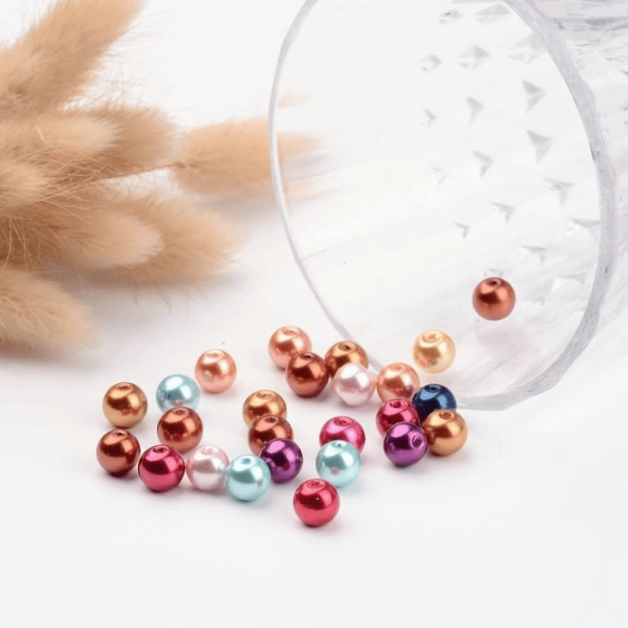 150pcs of Colorful Acrylic Pearls - Perfect for DIY Jewelry Making Crafts! Christmas, Thanksgiving, New Year's gifts