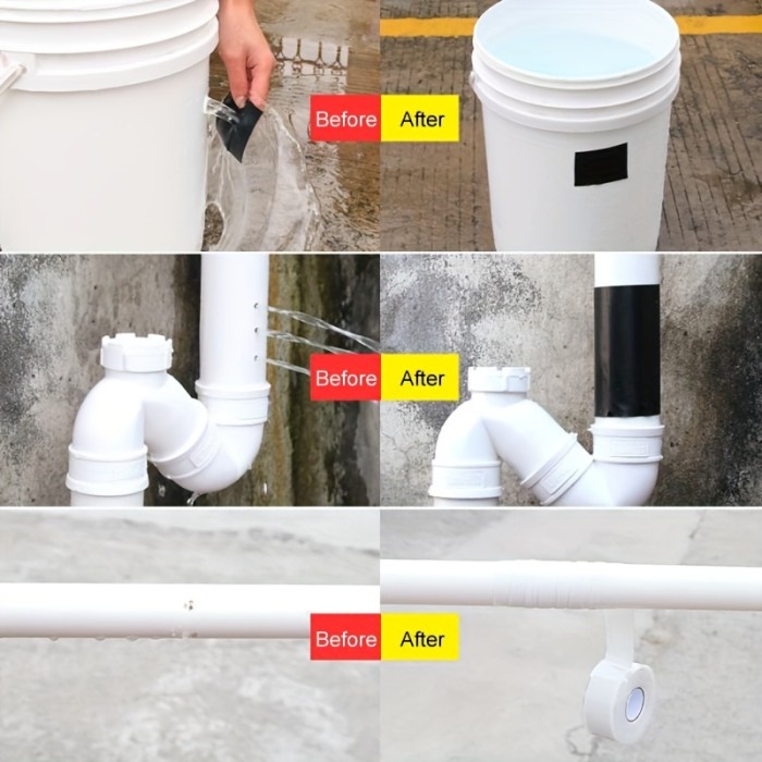 Super Glue Miracle Tape - Instantly Stops Leaks, Weatherproof for Outdoor Gardens, Pipes & More - Durable, Quick-Drying Solution