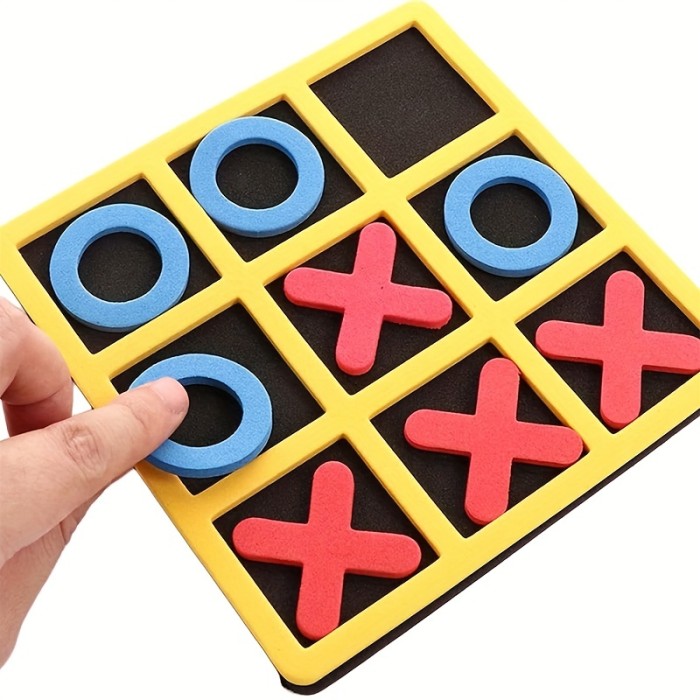 Family-Friendly Tic Tac Toe Game - Durable EVA, Enhances Strategic Thinking, Perfect for Holiday Gatherings & Portable