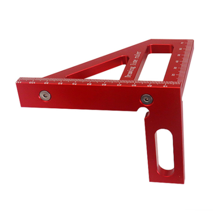 Precision Craftsmanship Multi-Angle Measuring Ruler - Durable Aluminum, Easy-to-Read DIY Tool for Woodworking & Carpentry