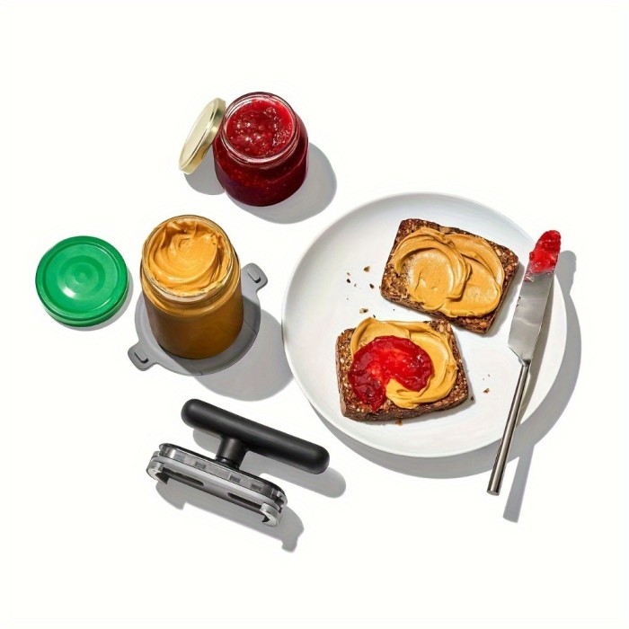 1pc Versatile Jar & Bottle Opener - Adjustable, Easy-Grip, Multifunctional Kitchen Tool - Essential Manual Can Opener for Effortless Access - Perfect for Parties & Daily Use