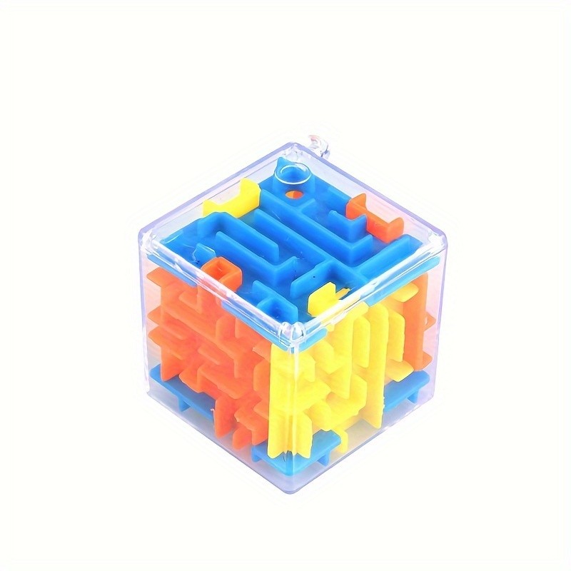 3D Cube Maze Cube Puzzle Maze Toy Universal Rolling Ball Game Maze Toy Education Six-sided Intelligence Puzzle Toy