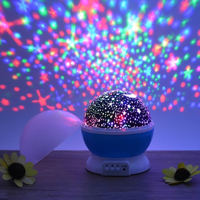 1 Star Moon Night Light Projector - Immersive 360-Degree Rotating Starry Night Sky Effect with Vibrant Multi-Color Lighting for Magical Ambiance - Perfect Gift for Loved Ones, Unforgettable Birthday Gift, Ideal Christmas Present, Romantic Surprise Proposal Accessory for Indoor and Outdoor Use