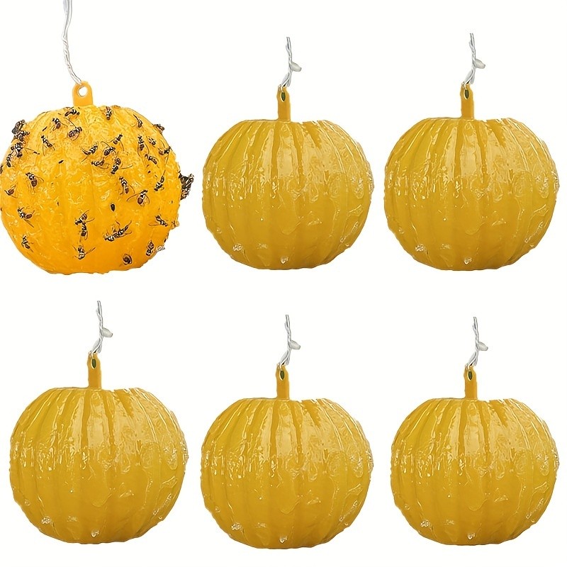 6pcs Large-Coverage Fly Trap - Captures Flies, Mosquitoes, and Other Insects - Effective Insect-Control for Home, Garden, and Farm - Durable PP Material