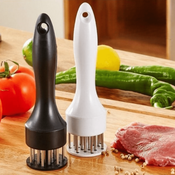 1pc Stainless Steel Meat Tenderizer Tool - Heavy-Duty Needle Design for Effortless Tenderizing - Dual-Sided Hammer for Perfect Results - Durable Kitchen Gadgets, Ideal for BBQ Lovers and Home Chefs
