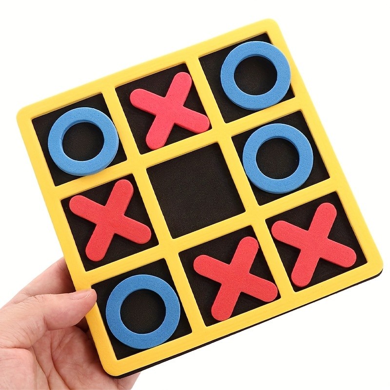Family-Friendly Tic Tac Toe Game - Durable EVA, Enhances Strategic Thinking, Perfect for Holiday Gatherings & Portable