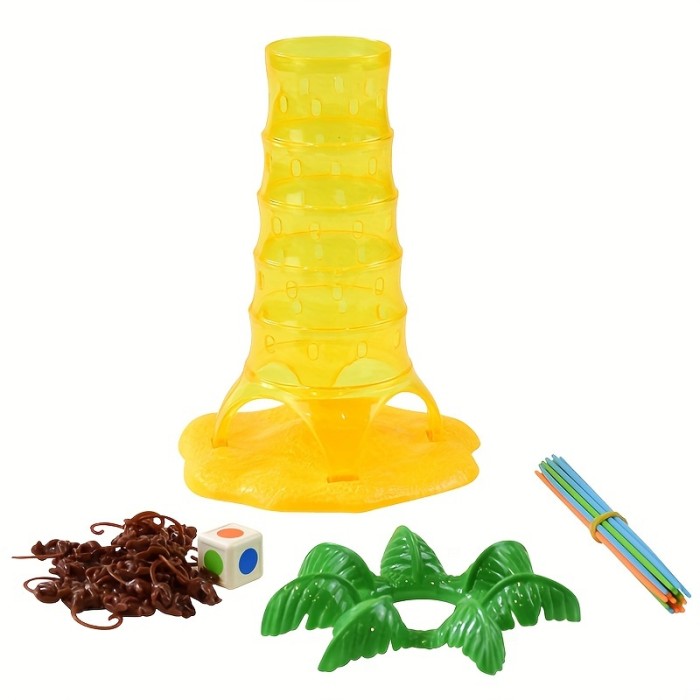 Table Game Somersault Monkey Climbing Tree Toy Falling Interactive Puzzle Toy Children's Multiplayer Battle Christmas、Halloween、Thanksgiving Gift, gaming gift