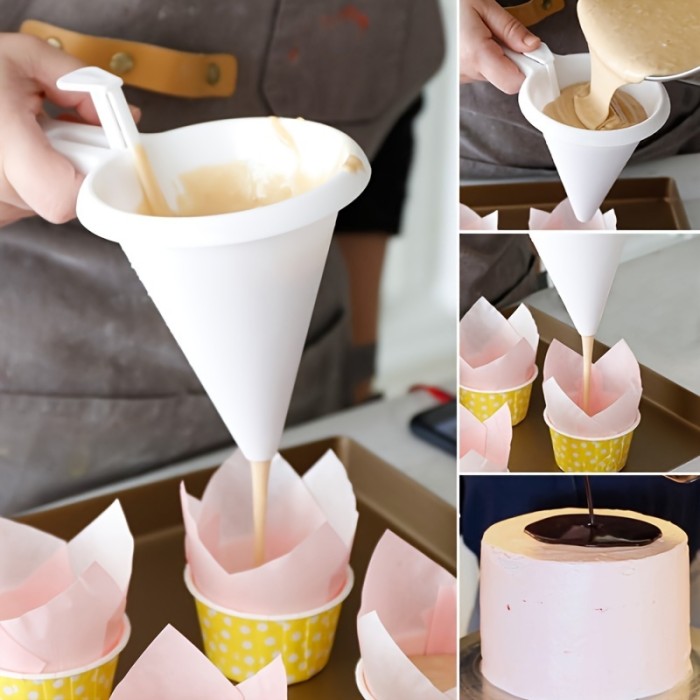 All-Purpose Handheld Baking Funnel – Adjustable Cream & Chocolate Dispenser for Professional Cake Decorating