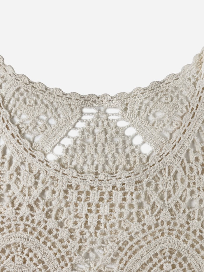 Comfy Cotton Casual Top for Women: Asymmetrical Hem & Mesh Detail, Easy-Care – Perfect for Beach and All-Season Wear