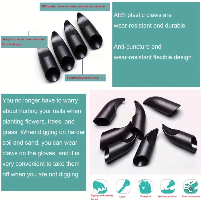 Claw Gardening Gloves for Planting, Garden Glove Claws Best Gift for Women
