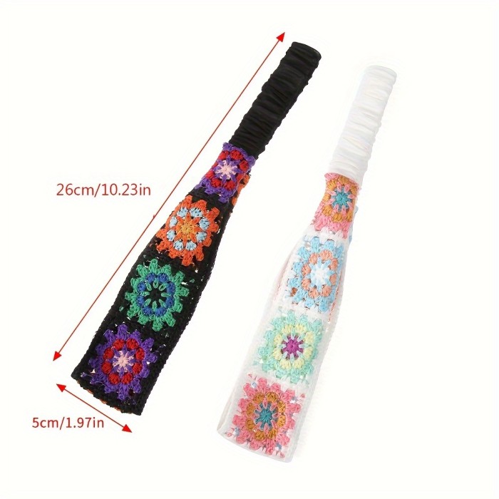 Crochet Flower Stretch Headband, Women's Knitted Plum Blossom Elastic Hair Bands for Women's Daily Life Dating Party Hairbands and Accessories