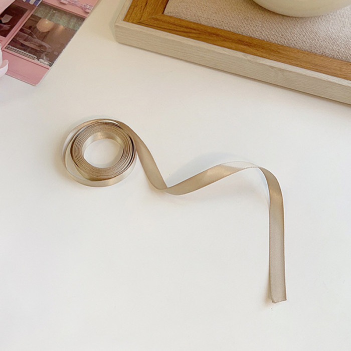 1pcs Candy Color Satin Ribbon Hair Tie - DIY Hair Accessory for a Chic and Elegant Look