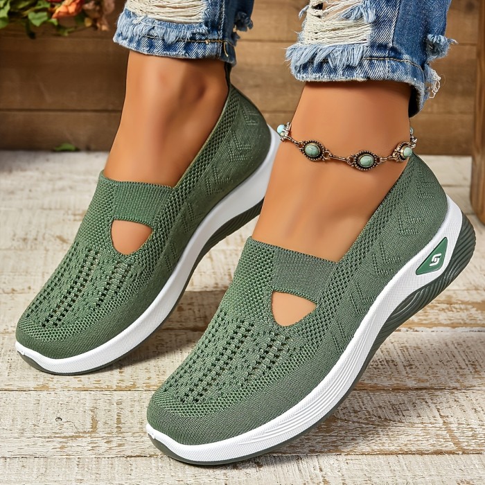 Comfortable Low-Top Fabric Sneakers - Breathable, Lightweight, Slip-On Walking Shoes with EVA Sole for All-Season Outdoor Activities - Solid Color, Plain Toe Design