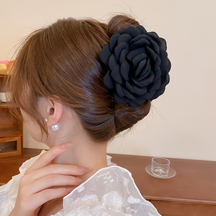 Big Rose Hair Clips Claw Clips Hair Accessories For Girls