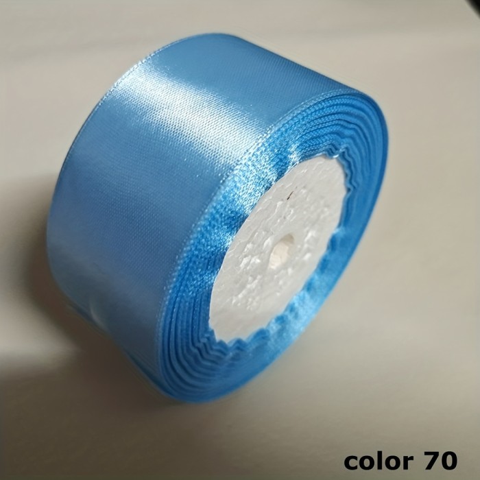 1 Roll 25 Yards Colored Satin Ribbon Rose Butterfly Bow Making Ribbon Cake Christmas Holiday Decoration Ribbon 4cm Wide