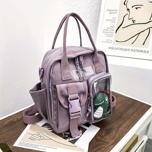 Mini Cute Dinosaur Backpack, Solid Color Fashion Casual Simple Unique Backpack, Trendy Versatile Travel Purse (8\