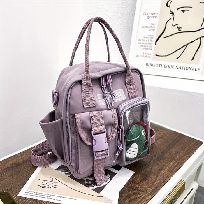 Mini Cute Dinosaur Backpack, Solid Color Fashion Casual Simple Unique Backpack, Trendy Versatile Travel Purse (8\