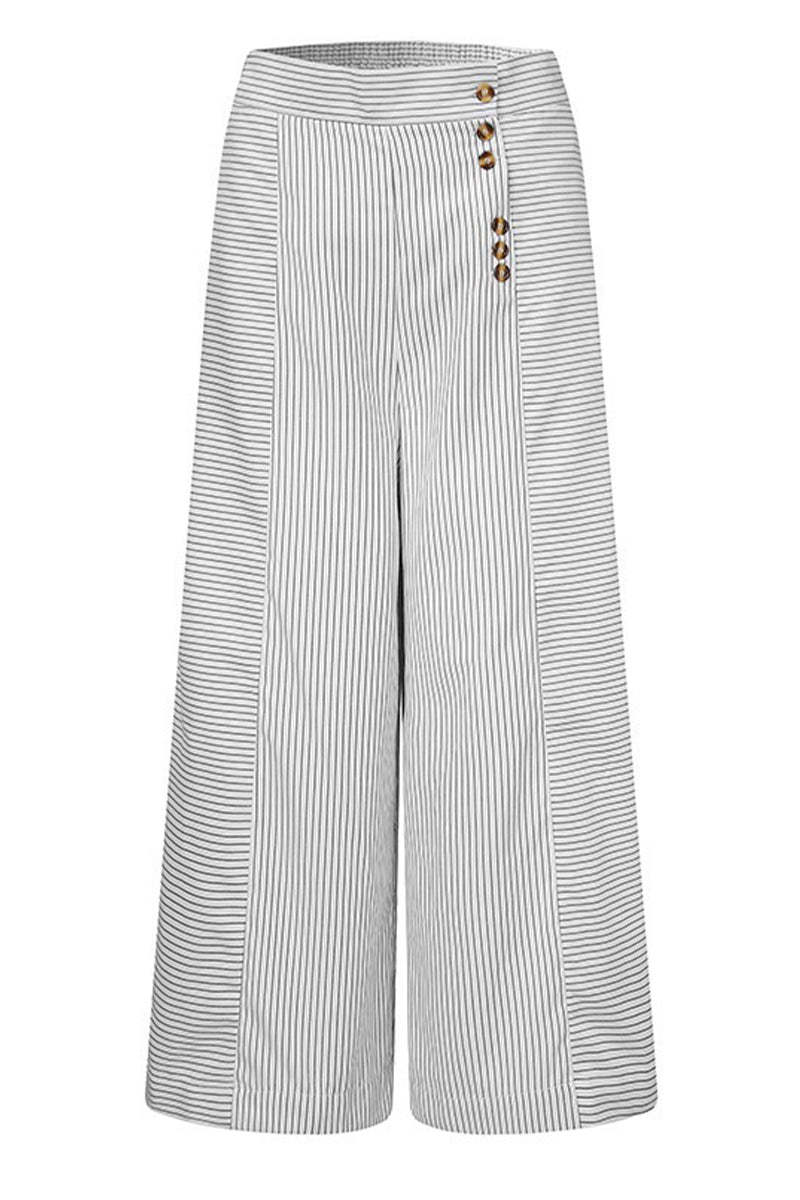 Casual Gradual Change Pocket Loose Mid Waist Straight Bottoms main image 1