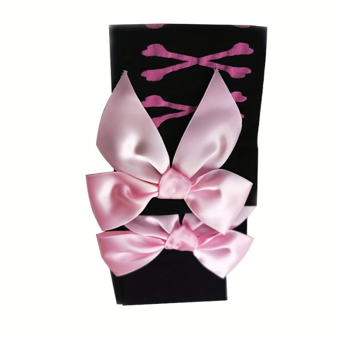 Bow Decor Thigh High Stockings, Mesh Thin Over The Knee Socks, Women's Stockings & Hosiery