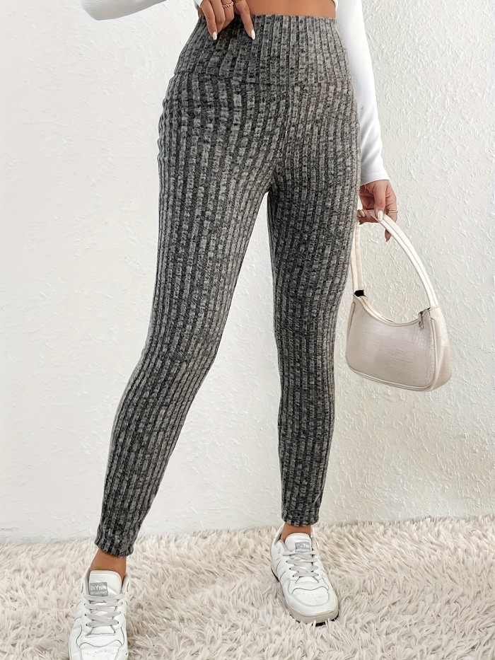 Ultimate High-Waisted Skinny Leggings - Super Stretchy, Comfortable, Versatile, and Slim-Fitting for Everyday Wear - Women's Essential Clothing for Any Occasion