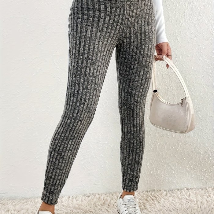 Ultimate High-Waisted Skinny Leggings - Super Stretchy, Comfortable, Versatile, and Slim-Fitting for Everyday Wear - Women's Essential Clothing for Any Occasion