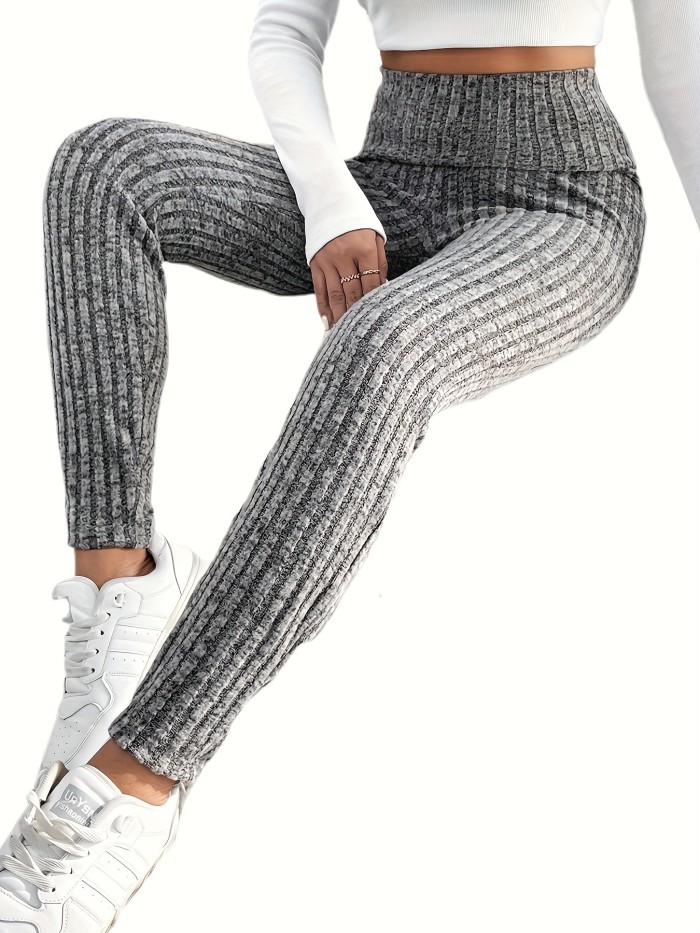 Ultimate High-Waisted Skinny Leggings - Super Stretchy, Comfortable, Versatile, and Slim-Fitting for Everyday Wear - Women's Essential Clothing for Any Occasion