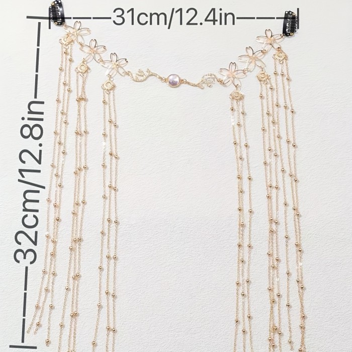 1pc Tassel Hair Accessory, Fashionable Head Chains, Elegant Hair Jewelry For Women And daily use Wear