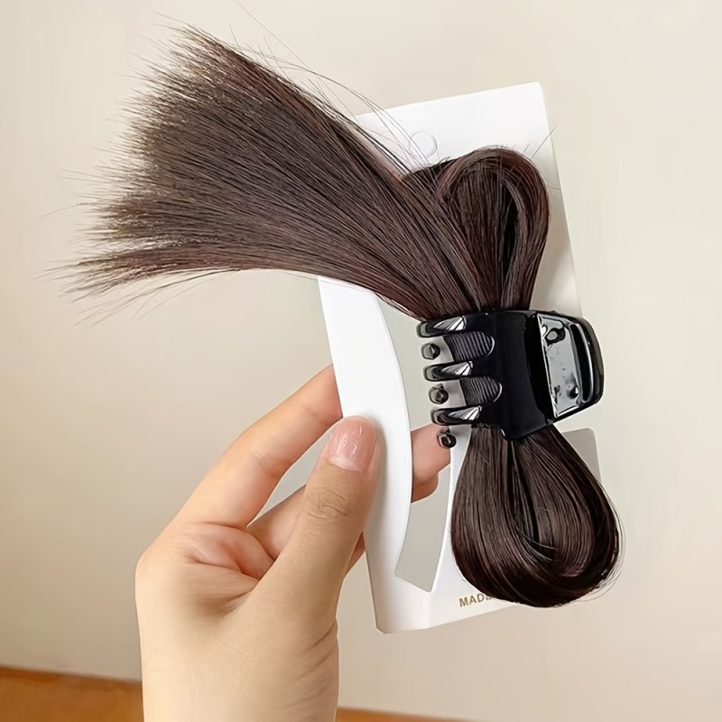 Elegant Updo Bun Claw Clip - Easy Messy Bun Hair Piece for Women with Straight Hair - Daily Use Hair Accessories for All People