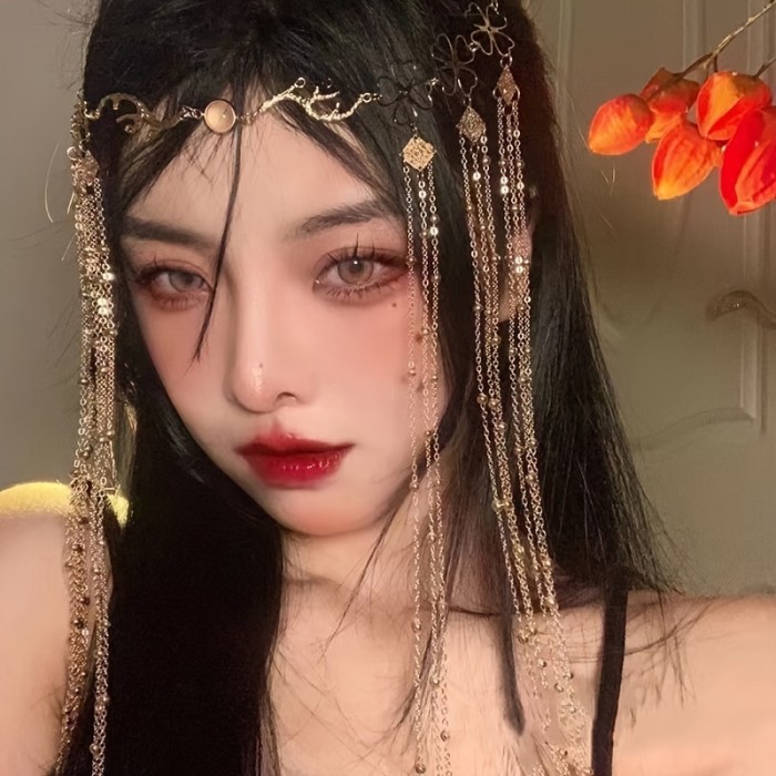 1pc Tassel Hair Accessory, Fashionable Head Chains, Elegant Hair Jewelry For Women And daily use Wear
