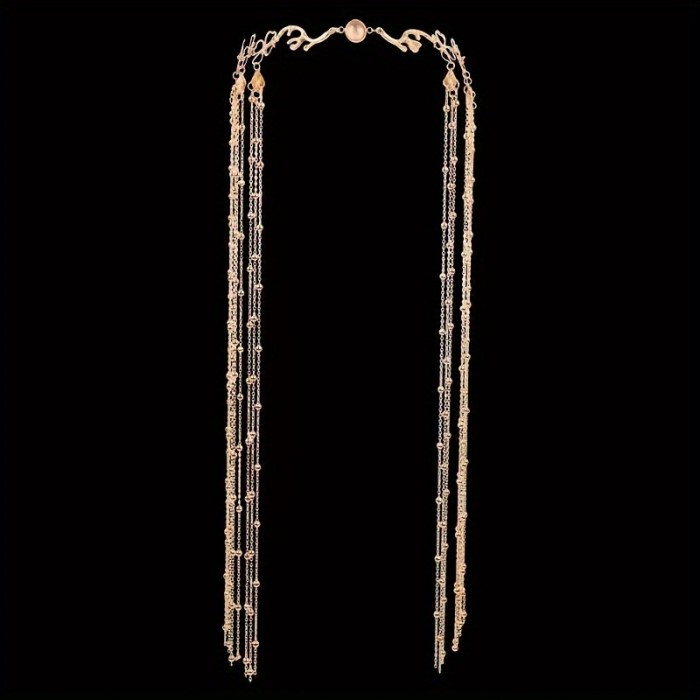 1pc Tassel Hair Accessory, Fashionable Head Chains, Elegant Hair Jewelry For Women And daily use Wear