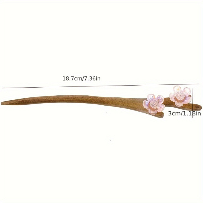 Cool Chinese Style Elegant National Hairpin, Mahogany Flower Induction Plate Hairpin