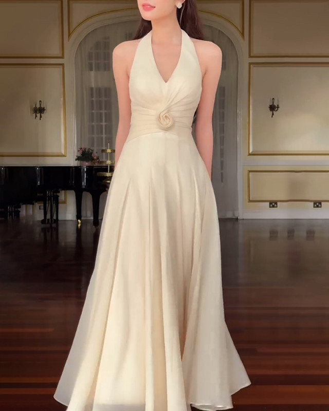 Elegant V-neck Dress