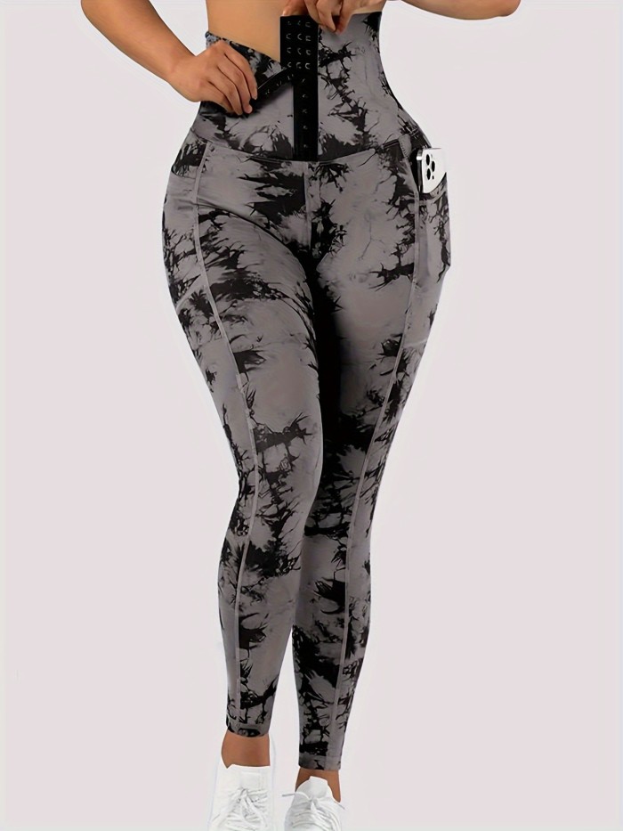 Tie Dye High Waist Yoga Leggings - Sculpting, Butt Lifting, Tummy Control, Moisture-Wicking, Four-Way Stretch Fitness Pants for Women - Wide Waistband, Comfortable, Sweat-Resistant, Perfect for Gym, Sports, Running, and Yoga Workout
