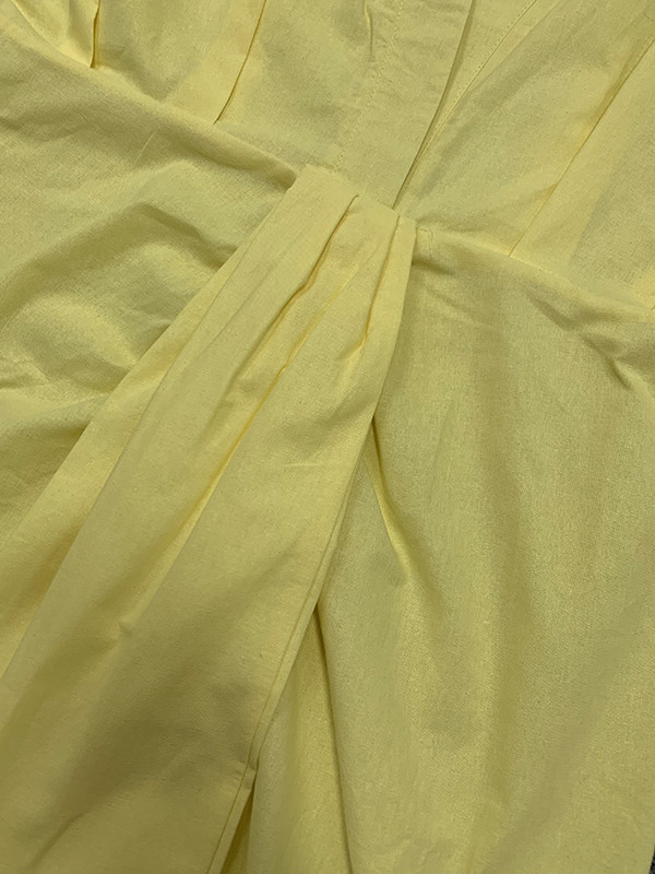 High-low Loose Solid Color V-neck Maxi Dresses