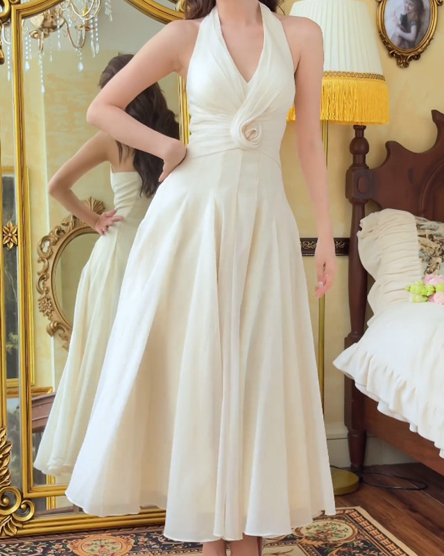 Elegant V-neck Dress
