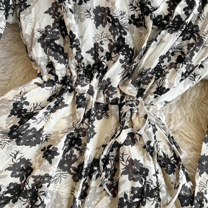 Rebecca Floral Draped Dress(9 Colors)