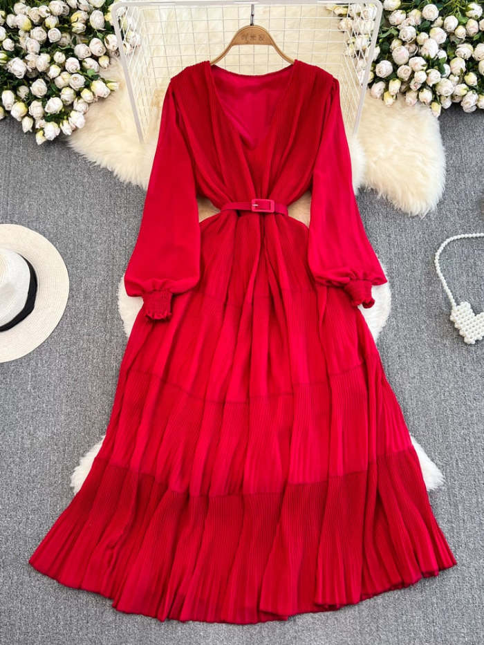 Ishwa Draped Long Dress(6 Colors)